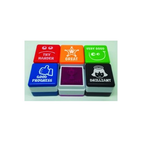 Pack 6 sellos motivación en Inglés