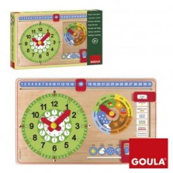 Reloj calendario en castellano