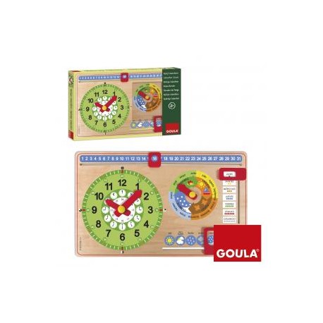 Reloj calendario en castellano