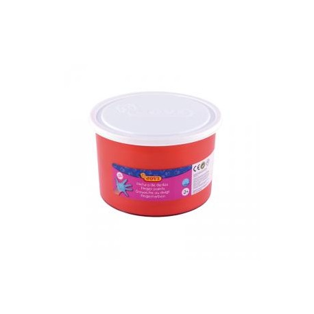 Pintura dedos 500 ml Jovi rojo bermellón