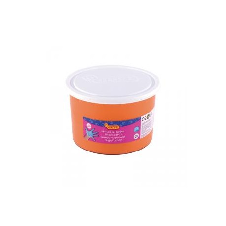Pintura dedos 500 ml Jovi naranja