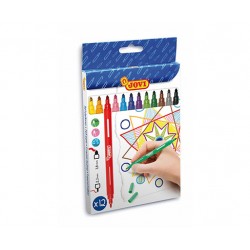 ROTULADORES DOBLE PUNTA PACK 12 COLORES SURTIDOS