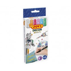 jOVIDECOR ROTULADORES METALIC PACK 6
