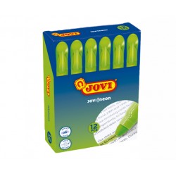 JOVI NEON MARCADORES GEL VERDE PACK 12