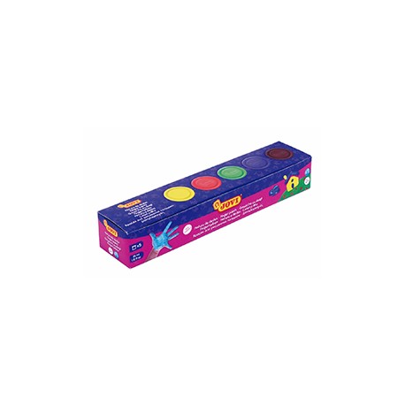 PINTURA DE DEDOS 5 BOTES COLORES SURTIDOS