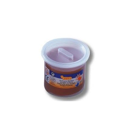 PINTURA DEDOS MARRÓN 125 PACK 5