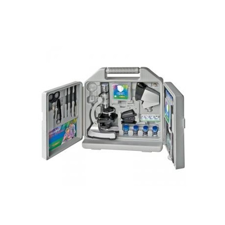 Microscopio con accesorios