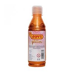 JOVI TEMPERA GLITTER 250 ML NARANJA