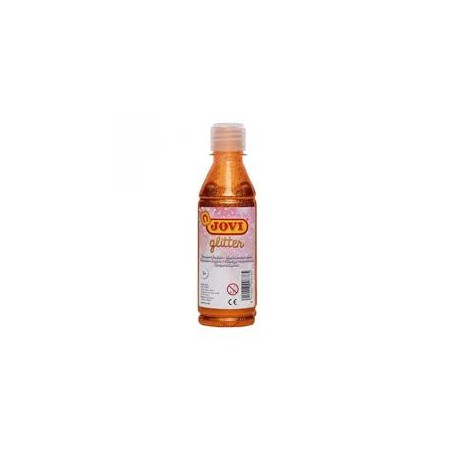 JOVI TEMPERA GLITTER 250 ML NARANJA