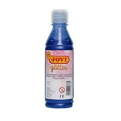 JOVI TEMPERA GLITTER 250 ML AZUL