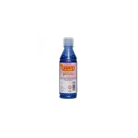 JOVI TEMPERA GLITTER 250 ML AZUL
