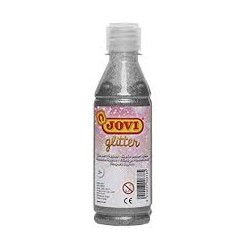 JOVI TEMPERA GLITTER 250 ML PLATA