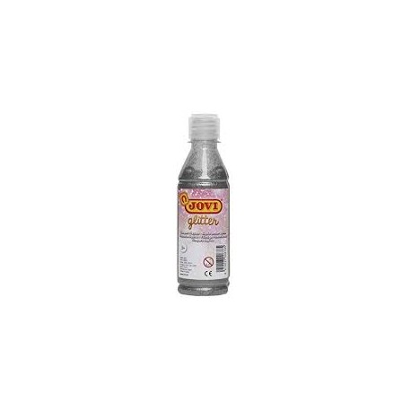 JOVI TEMPERA GLITTER 250 ML PLATA