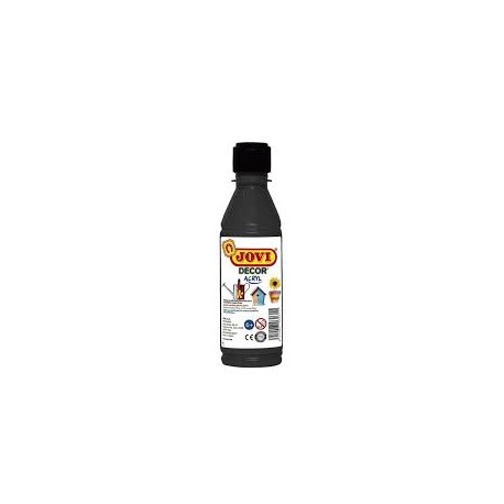 JOVIDECOR ACRYL 250 ML NEGRO