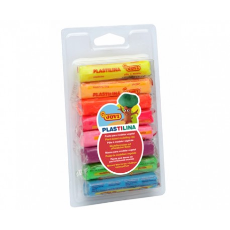 JOVI PLASTILINA 15 GR ESTUCHE 8 FLUOR