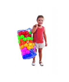 Pelota Llenado De Piscina- Colores Surtidos En Bolsa Con 100 Unidades