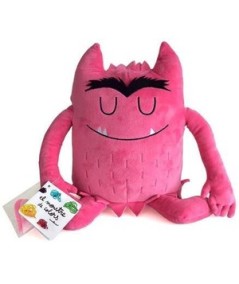 Peluche monstruo de colores rosa