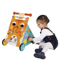 Andador actividades gato madera