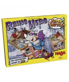 Rhino hero super battle juego de habilidad