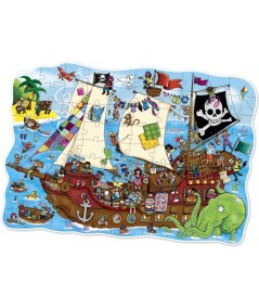 Puzzle Barco Pirata (100 piezas)
