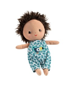 MUÑECO TELA BEBE ARI CON CAPAZO REVERSIBLE