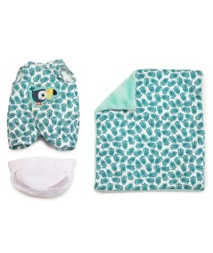 MUÑECO TELA BEBE ARI CON CAPAZO REVERSIBLE