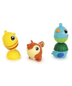BOTE CUENTAS CONSTRUCCION ANIMALES BOSQUE 21 PIEZAS