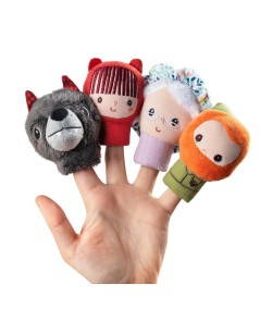 SET MARIONETAS DEDO  CAPERUCITA ROJA
