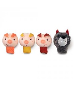 SET MARIONETAS DEDO LOS TRES CERDITOS
