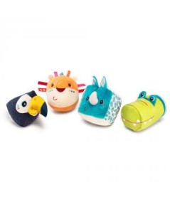 SET 4 ANIMALES SELVA TELA ACTIVIDADES