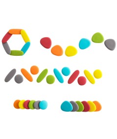 SET PIEDRAS JUNIOR COLORES TIERRA