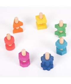 SET TORNILLOS Y TUERCAS MADERA