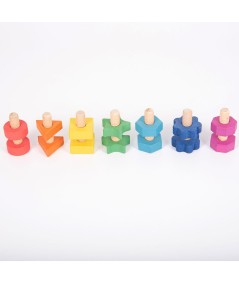 SET TORNILLOS Y TUERCAS MADERA