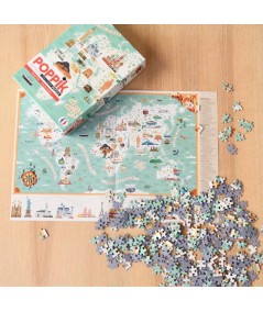 PUZZLE POPPIK MONUMENTOS 500 PIEZAS CON POSTER