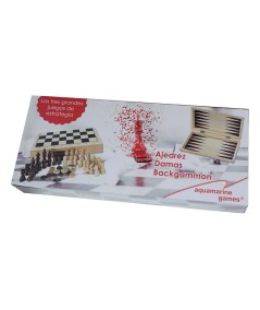 AJEDREZ DAMAS Y  BACKGAMMON