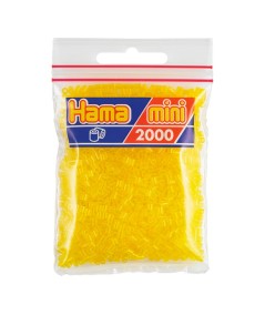 HAMA MINI BOLSA 2000 PERLAS AMARILLO TRANSLUCIDO