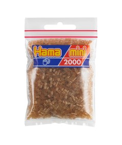 HAMA MINI BOLSA 2000 PERLAS MARRON TRANSLUCIDO