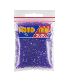 HAMA MINI BOLSA 2000 PERLAS VIOLETA TRANSLUCIDO