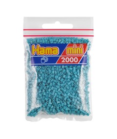 HAMA MINI BOLSA 2000 PERLAS AZUL TURQUESA