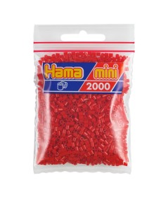HAMA MINI BOLSA 2000 PERLAS ROJO OSCURO