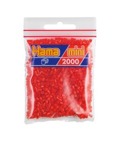 HAMA MINI BOLSA 2000 PERLAS ROJO