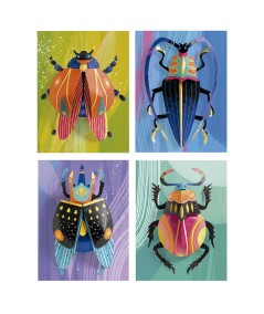 CUADROS 3D ESCARABAJOS DE PAPEL