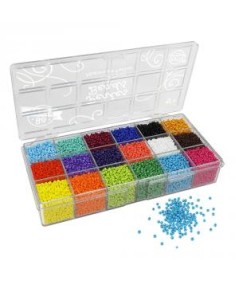 SET ABALORIOS OPACOS 18 COLORES