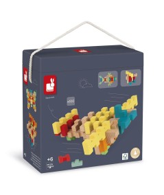 SET CONSTRUCCION MADERA 100 PIEZAS
