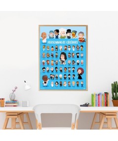 POSTER DISCOVERY PERSONAJES CELEBRES POPPIK