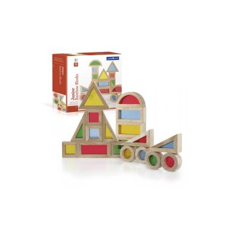 Construcción bloques Junior arco iris 20 piezas