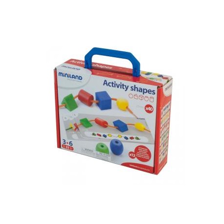 Figuras ensartables 40 piezas