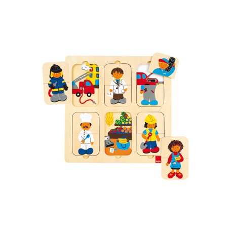 Puzzle mitades Profesiones