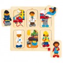Puzzle mitades Profesiones